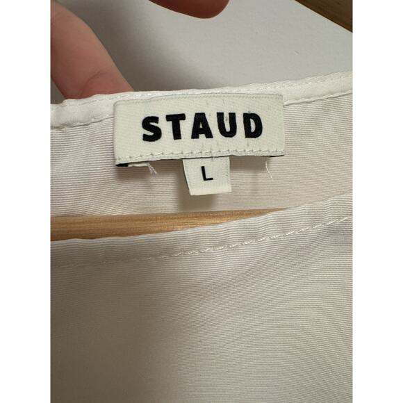 STAUD Didi Dress Ivory White Size Large NWT MSRP: $295 - Picture 4 of 6